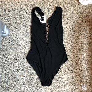 NWT black bodysuit